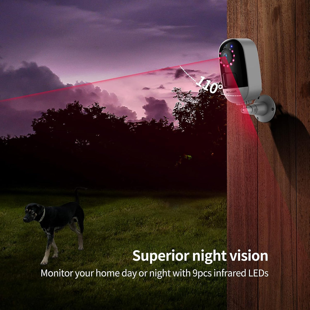 1080P WiFi Security Camera with Night Vision and 2-Way Audio U2325