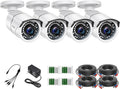 4 Pack 2MP 1080p HD-TVI Security Camera with 120ft Night Vision Y802