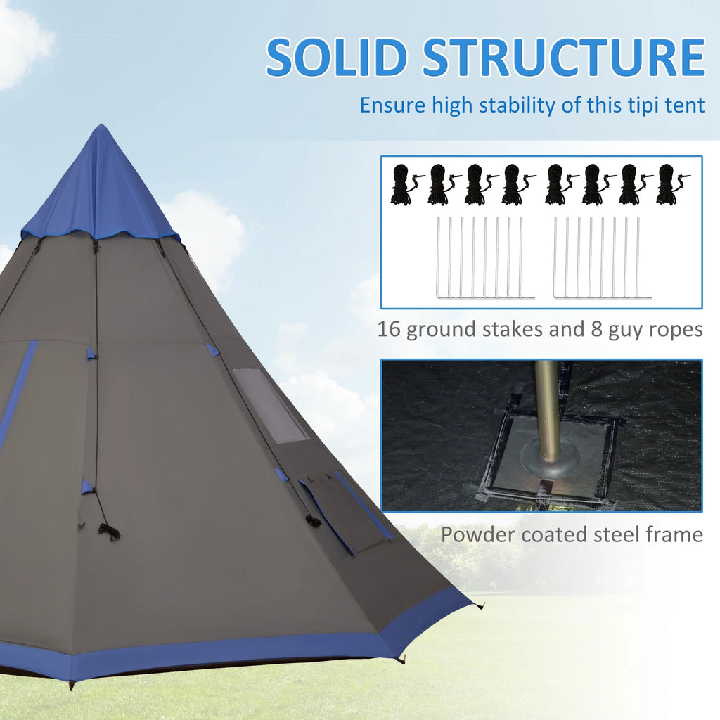 12Ft 4 Season Camping Tent with 8 Mesh Windows N188975