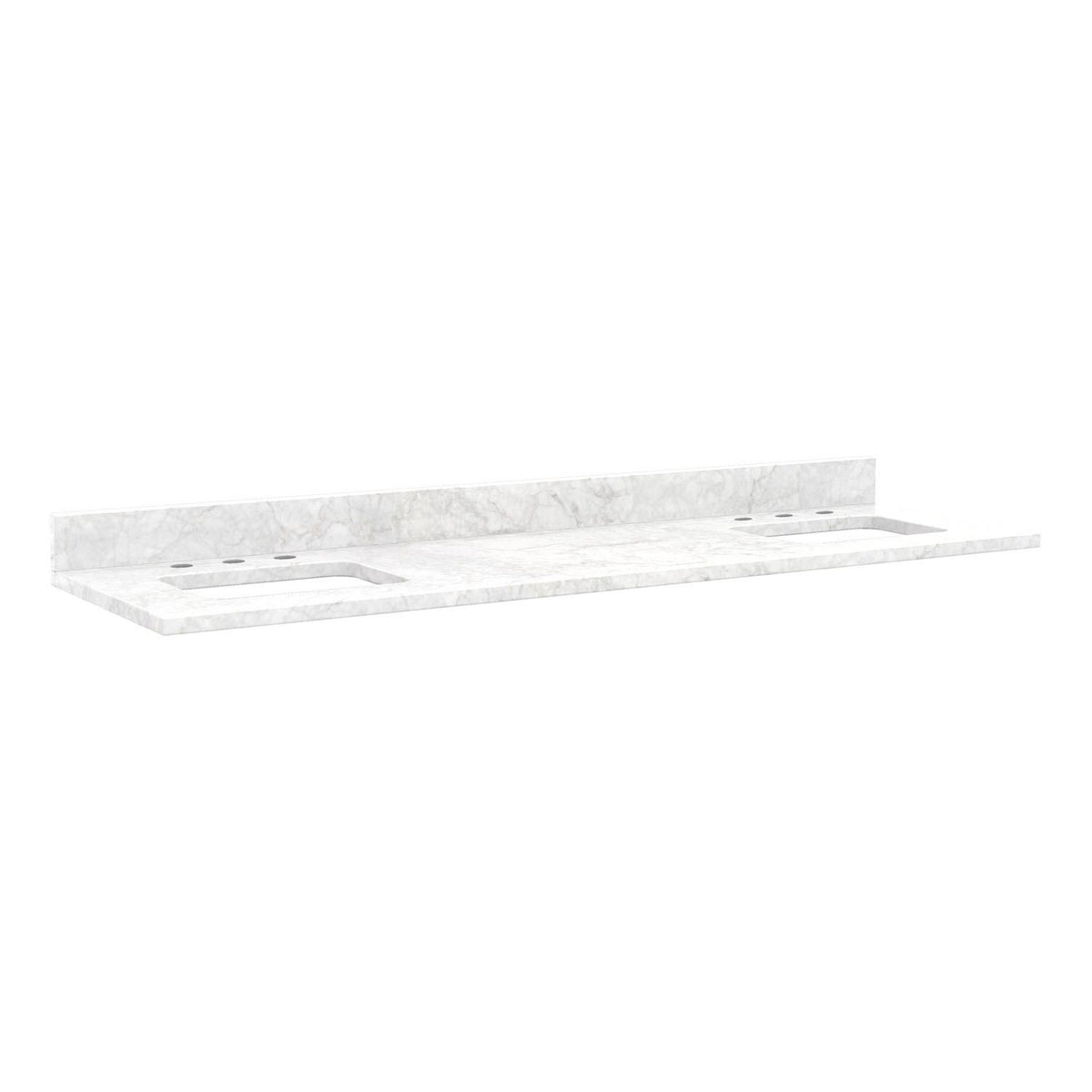 Marble Top for Rectangular Sinks 48x22 Centers 1 Hole Carrara K78761