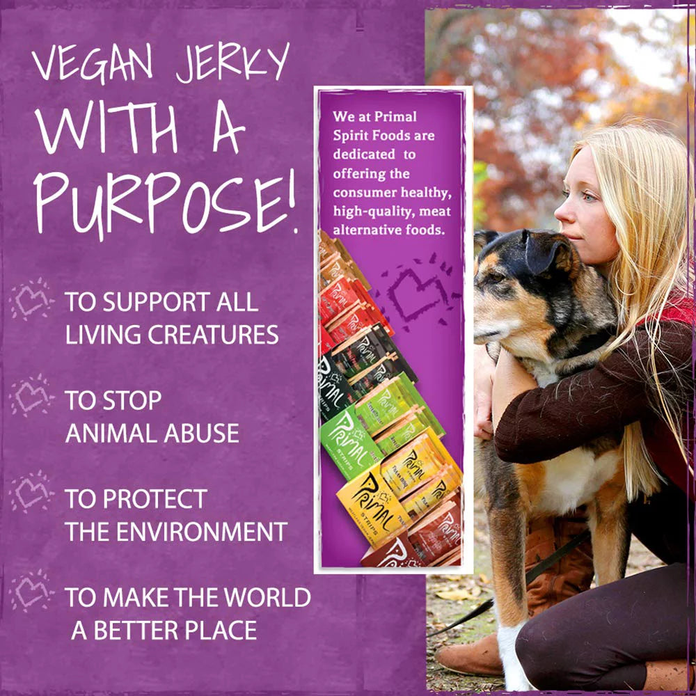 Hot & Spicy Shiitake Mushrooms Vegan Jerky Strips, 1 OZ (Pack of 24) F633