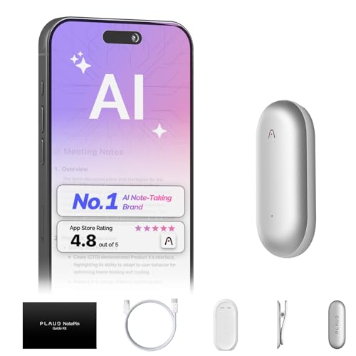 64GB AI Voice Recorder, Lunar Silver E517974