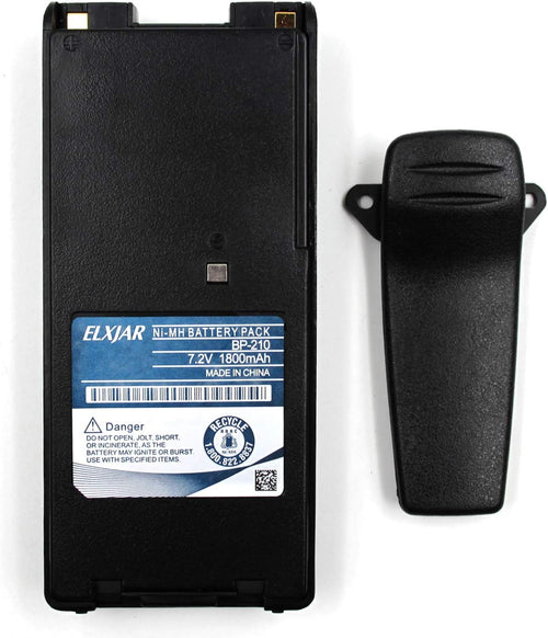 (2-Pack) 7.2V 1800mAh Ni-MH Replacement Battery for ICOM Radios P887