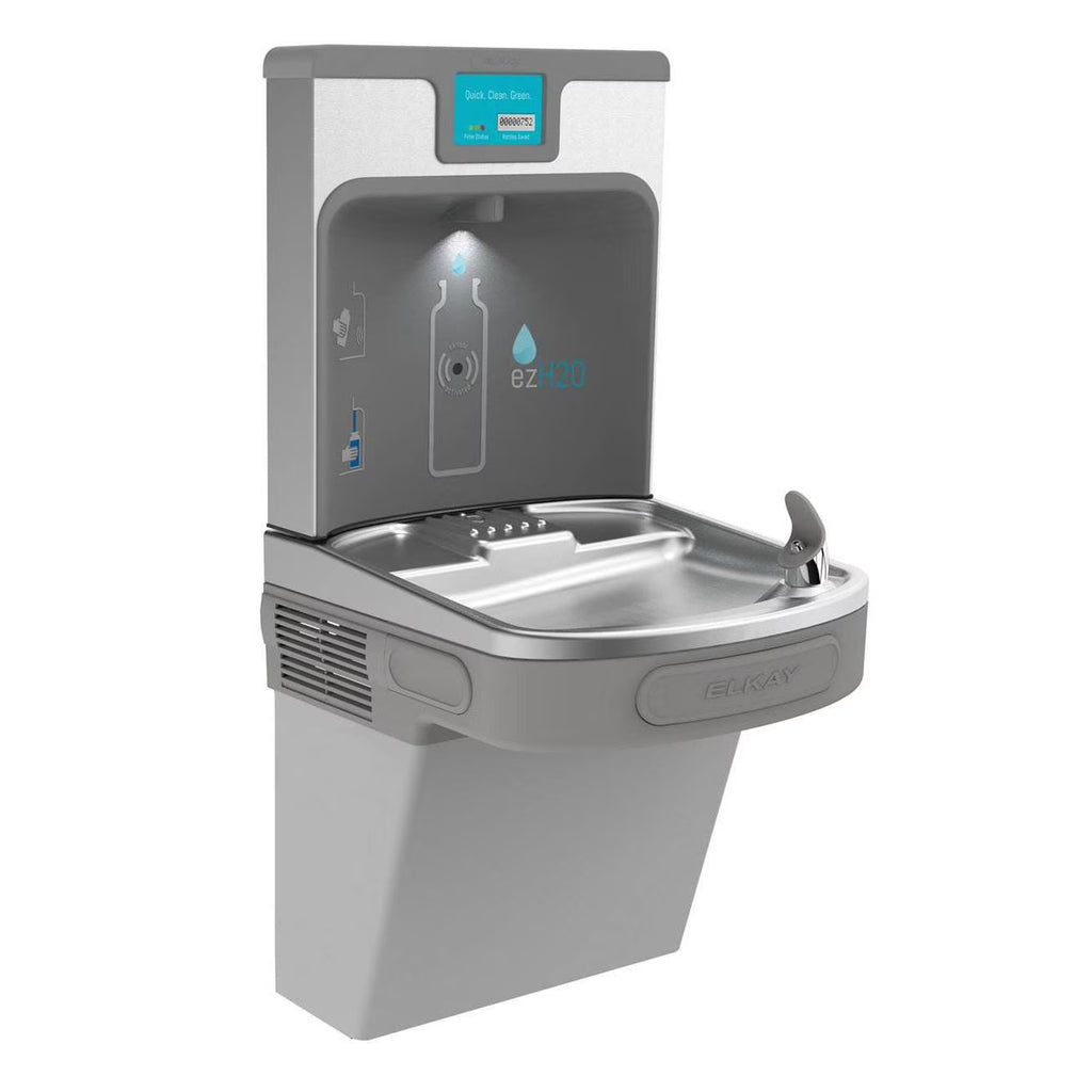 Wall Mounted Filtered Bottle Filling Station and Fountain L3838