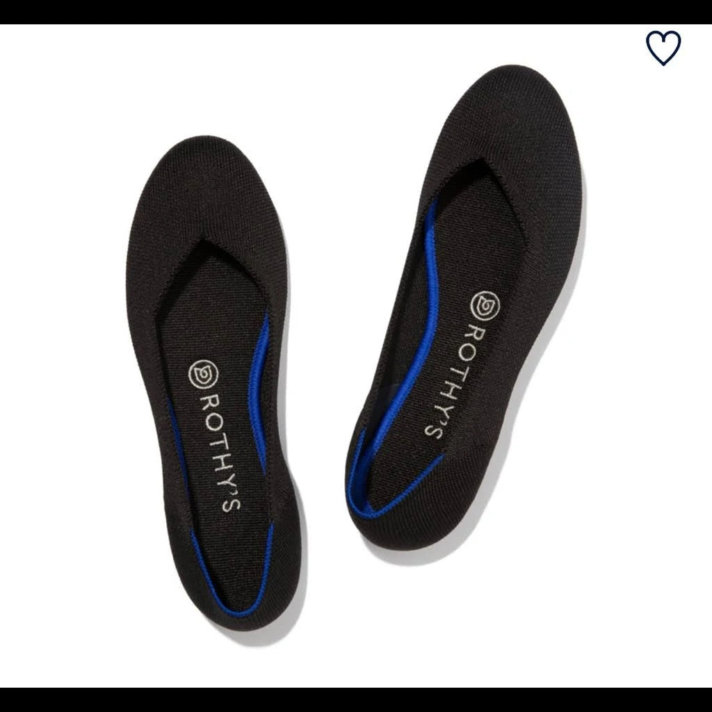 Black Flat Shoes Y2556
