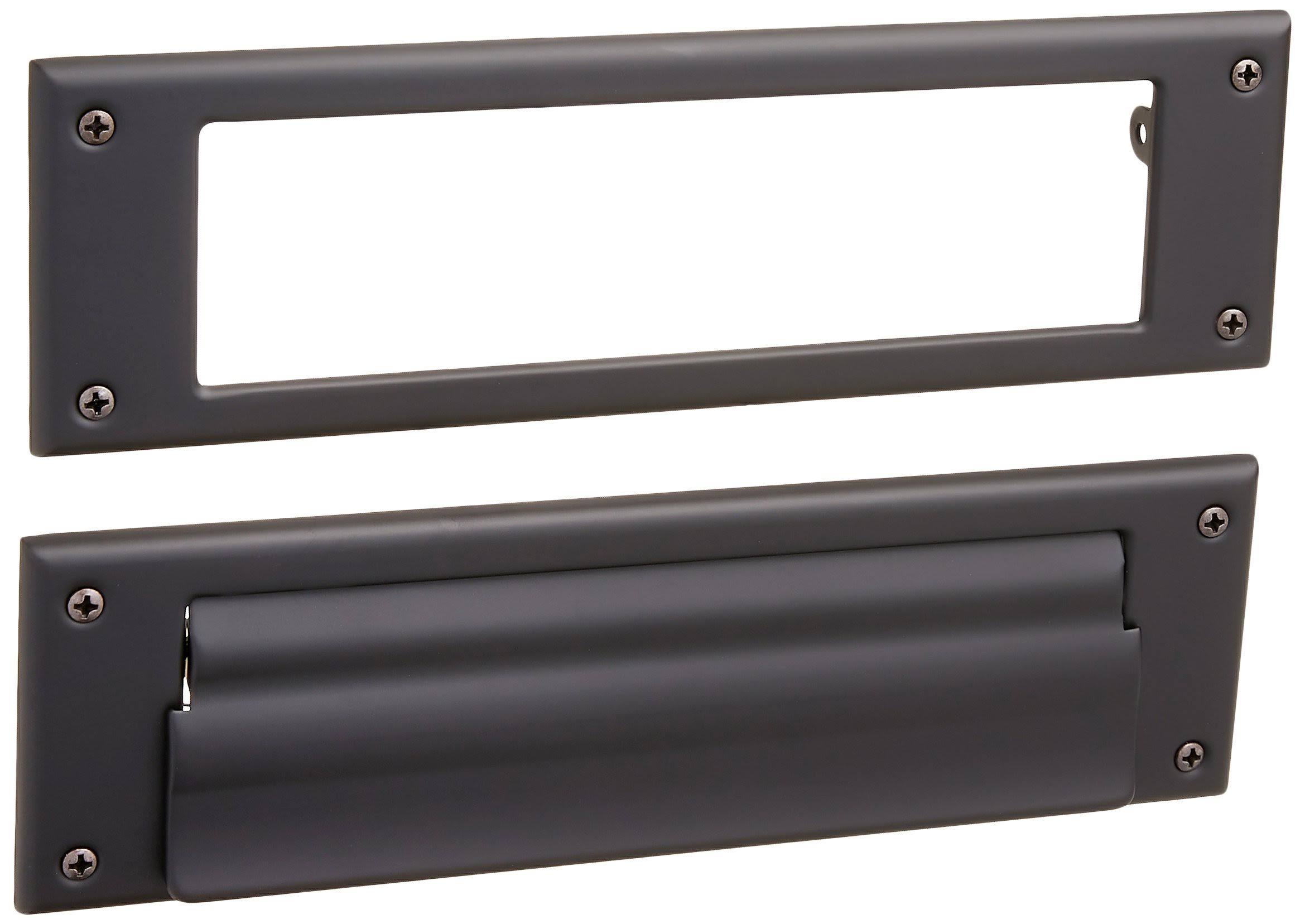 Satin Black Letter Box Plate D323280