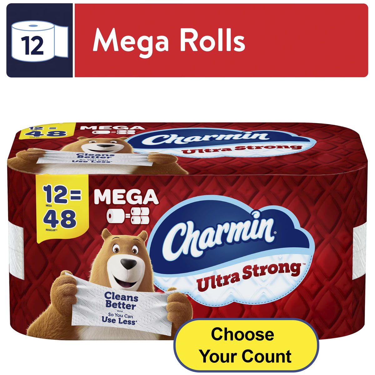 12 Mega Rolls Toilet Paper B104