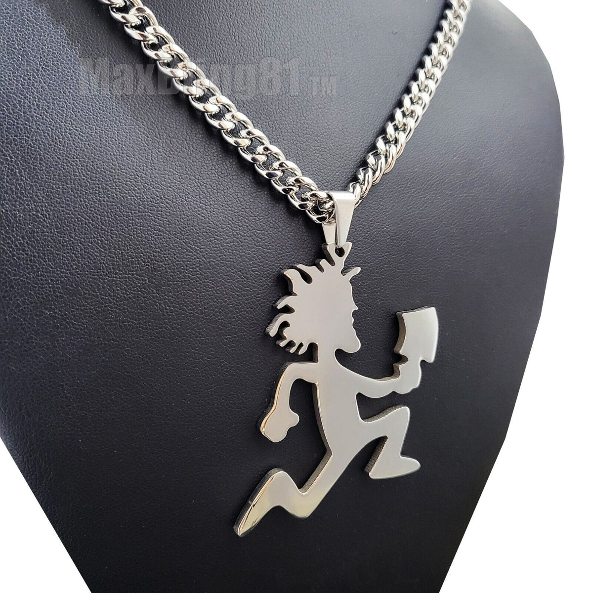 Stainless Steel Cuban Chain Necklace F241560