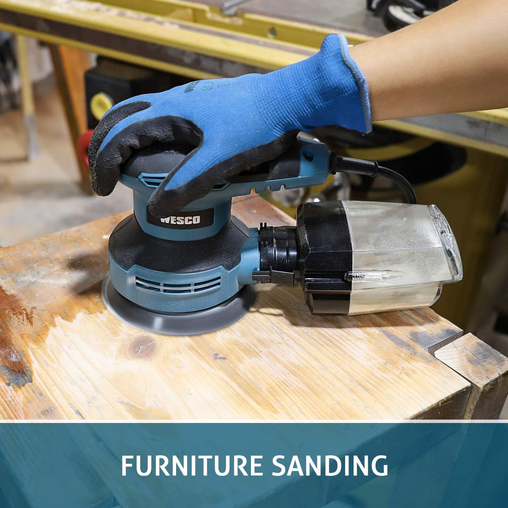 3.0A 5-Inch Orbital Sander with 12Pcs Sanding Discs G318285