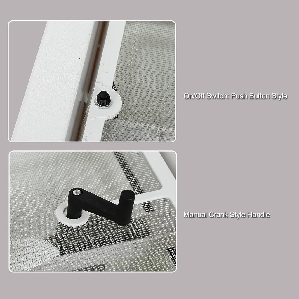 White Lid RV Roof Vent with 12V Vent Fan F726775