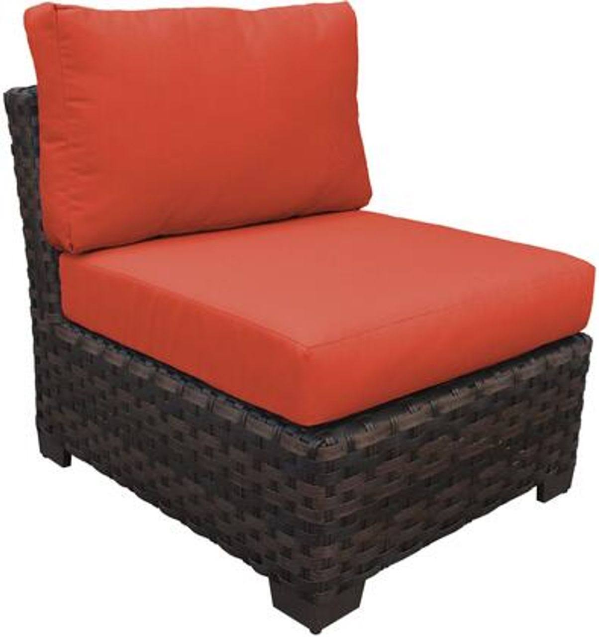Armless Sofa in Persimmon Y3299