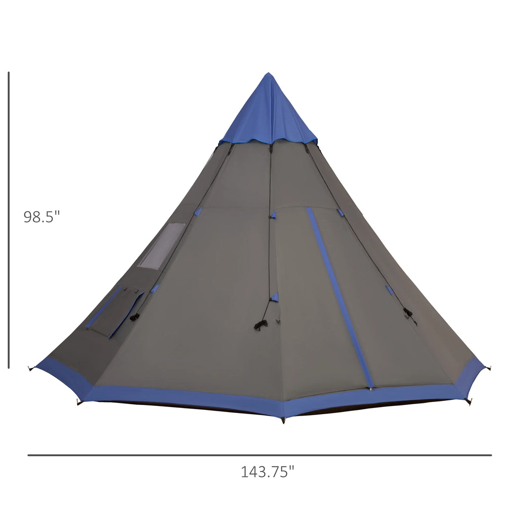 12Ft 4 Season Camping Tent with 8 Mesh Windows N188975