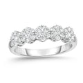 Composite Diamond Five Stone Band in Platinum O877