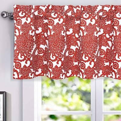 Red 52x22 Window Valance Q371