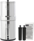 Gravity-Fed Water Filter with 2 Black Berkey Purification Elements S656