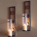 2 Piece Metal Candle Sconce Set U723