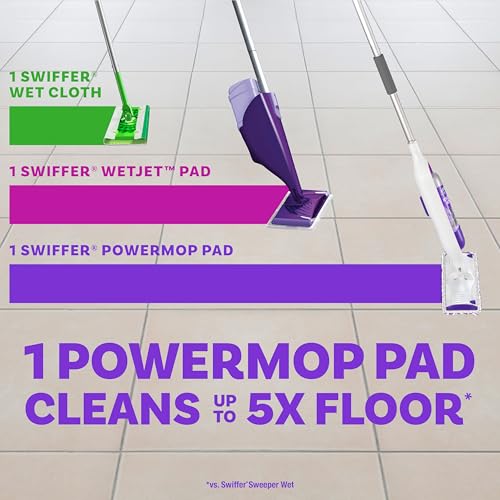 Multi-Surface Mop Kit with PowerMop, 2 Mopping Pad Refills, 1 Cleaning Solution and 2 Batteries A54272