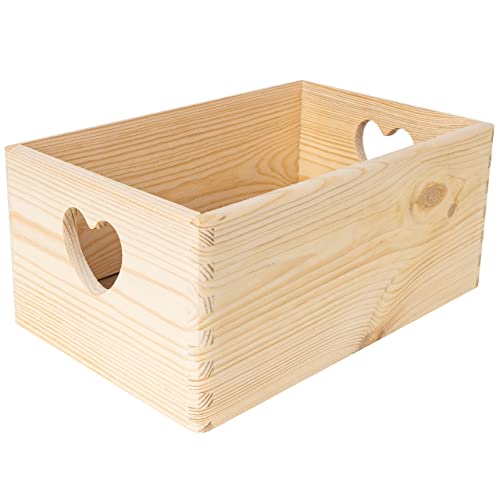 Large Black Wooden Nesting Crate with Handles Q52589