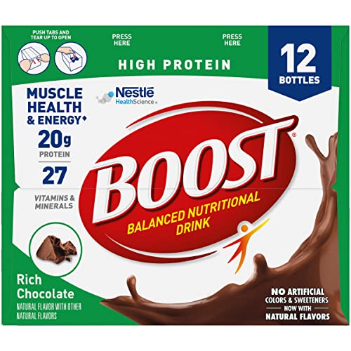 Rich Chocolate 8 FL OZ Bottles 12 CT Protein Nutritional Drink Y2092