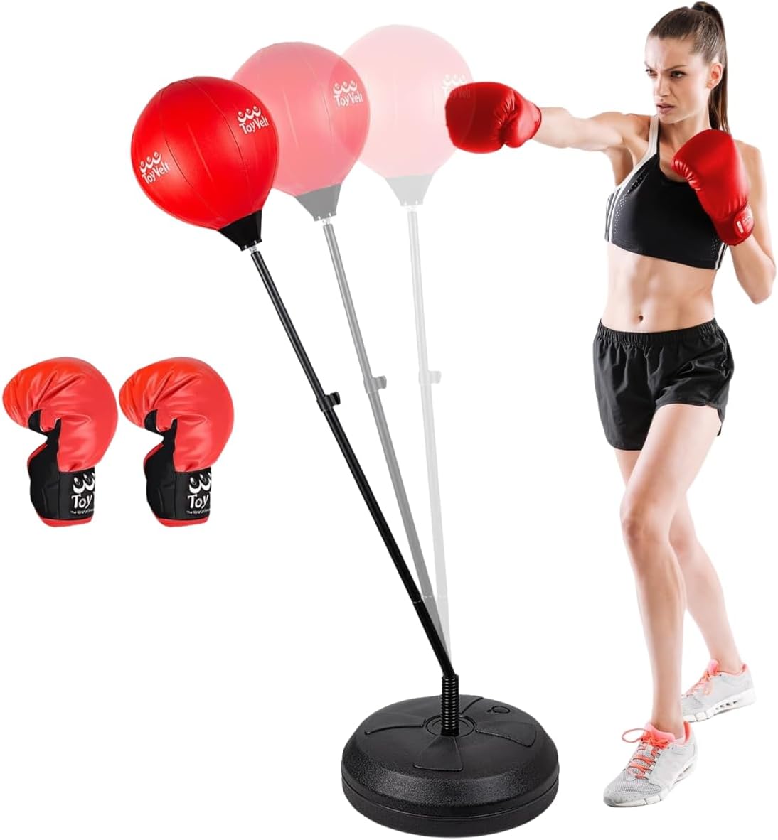 Adjustable Standing Punching Bag with Boxing Gloves Z820