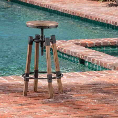 Antique Finish Firwood Barstool S42240