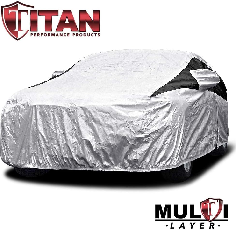 Multi-Layer PEVA Car Cover for Sedans, Waterproof, UV Protection, Pack of 2 L365