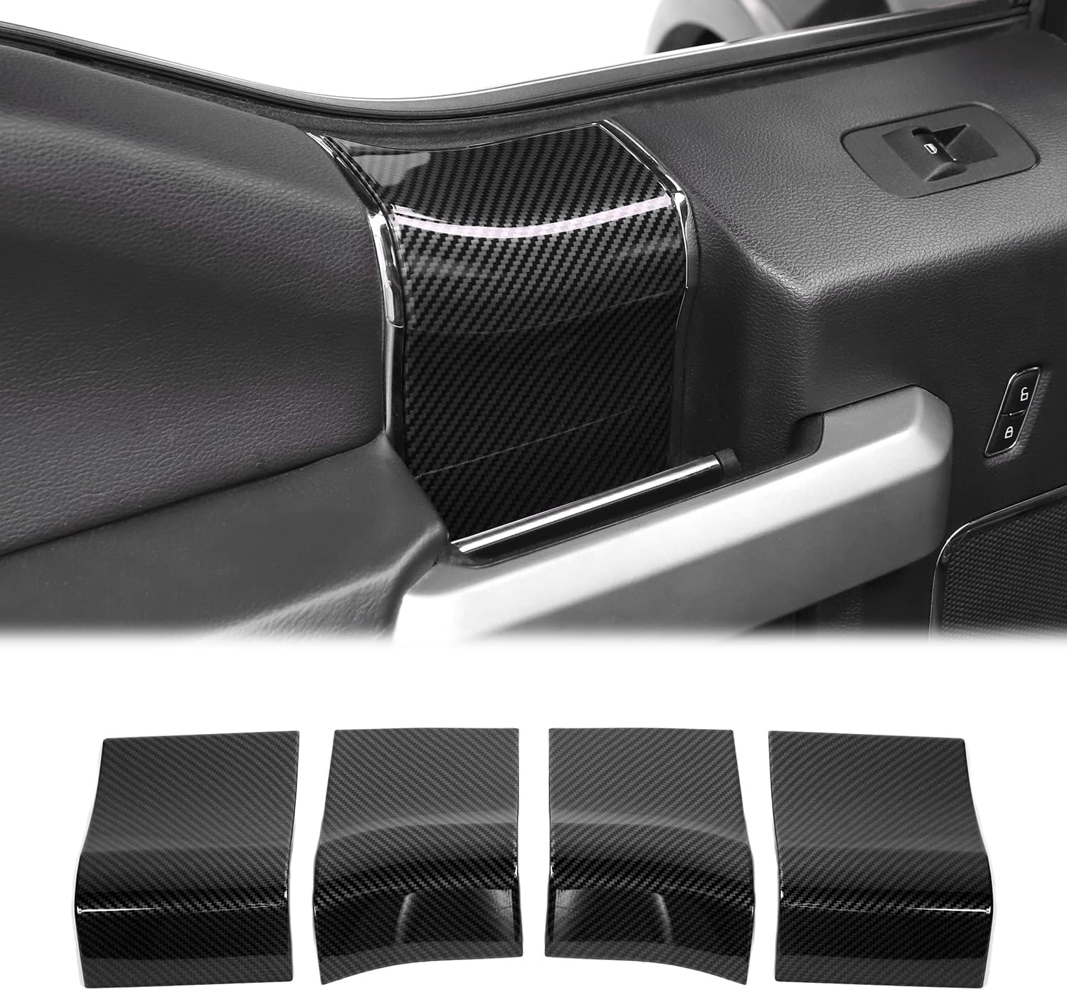 Wood Grain Inner Door Handles Top Cover for 2015-2020 Ford F150 K2123