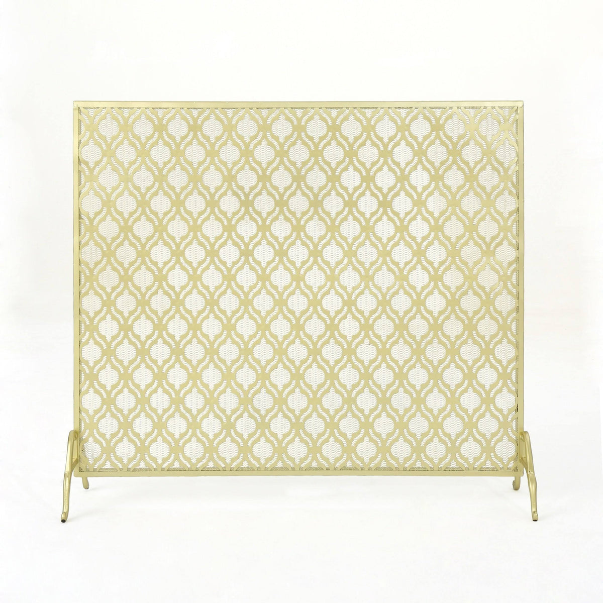 Black Iron Fireplace Screen B347