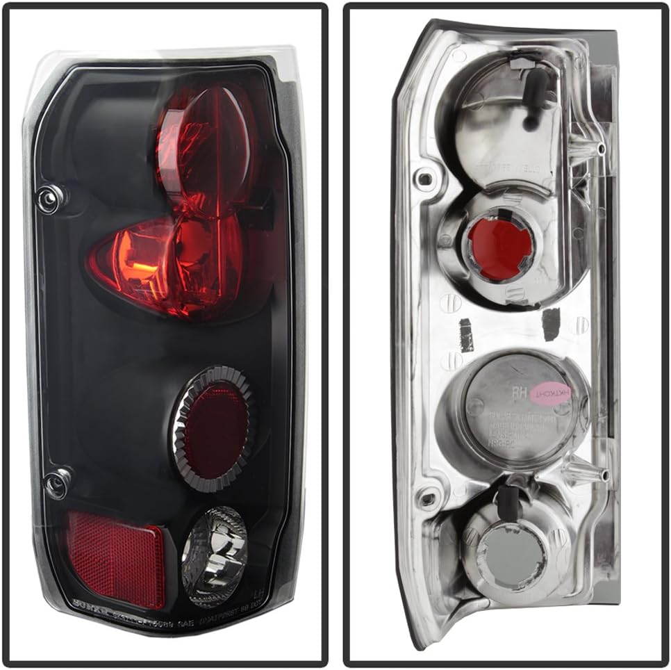 Black Rear Tail Lights Brake Lamps Pair K303437