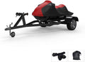 Red/Black Trailerable Jet Ski Covers with Trailer Straps and Storage Bag D80396