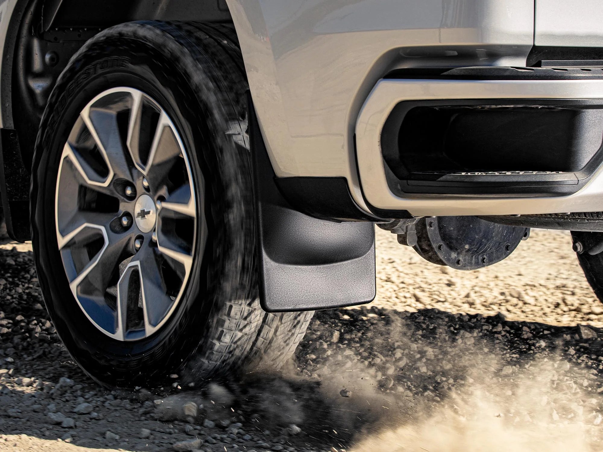 Black Splash Guard MudFlaps for Ford F-150 Raptor W191