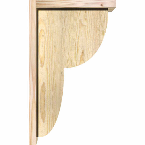 Crestline Rough Sawn Corbel with Backplate, Douglas Fir R164