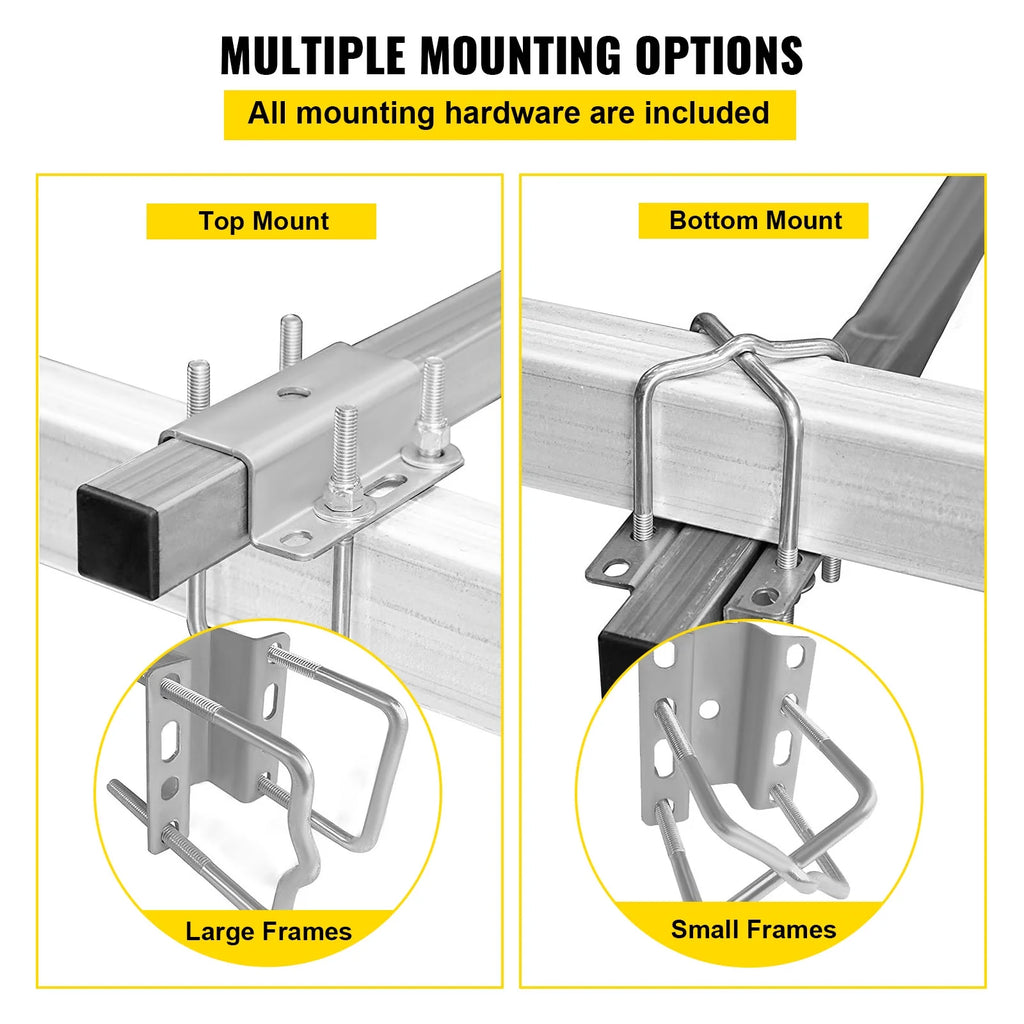 Boat Trailer Guide-on, 46", One Pair Aluminum, Adjustable Width, Complete Mounting Accessories V344