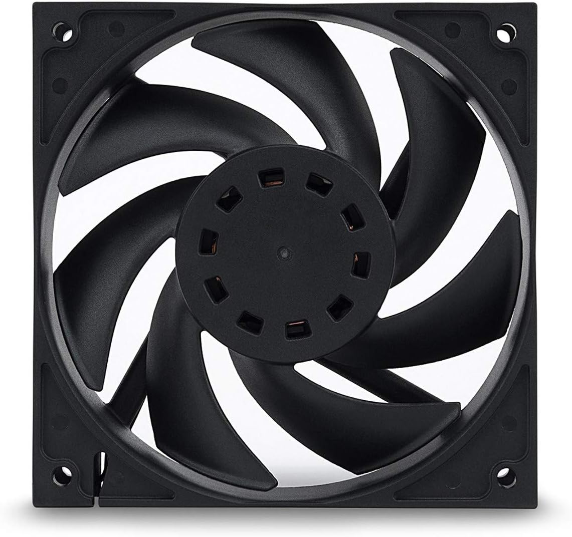 Black 120mm PWM Fan, 2200 RPM, 2-Pack C575