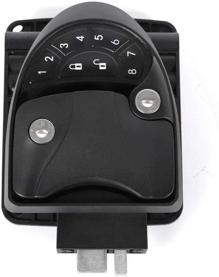 Keyless Entry Door Lock Deadbolt RV Camper Trailer Black with Keypad B3247