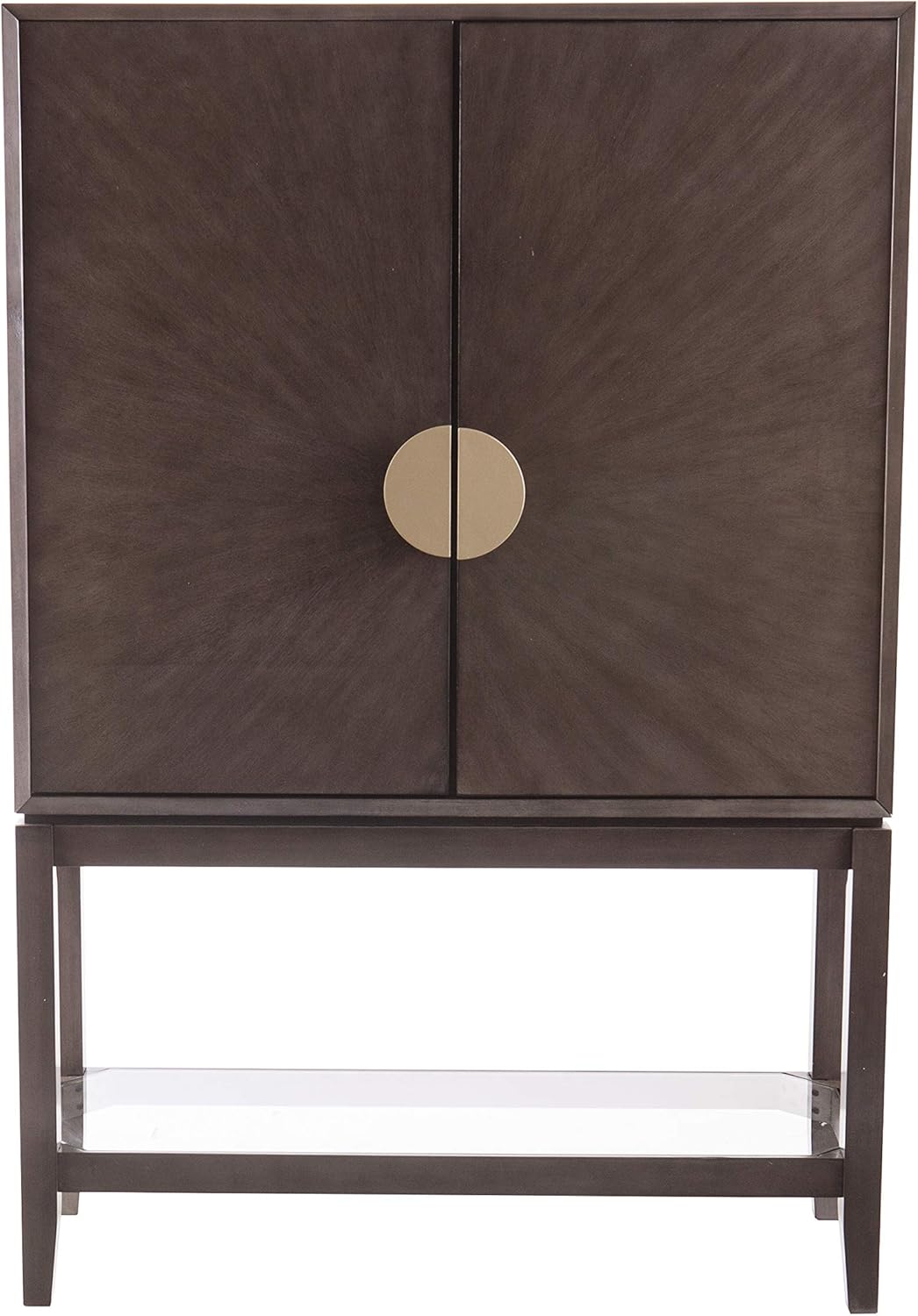 Gray Storage Hutch Bar Cabinet V940190