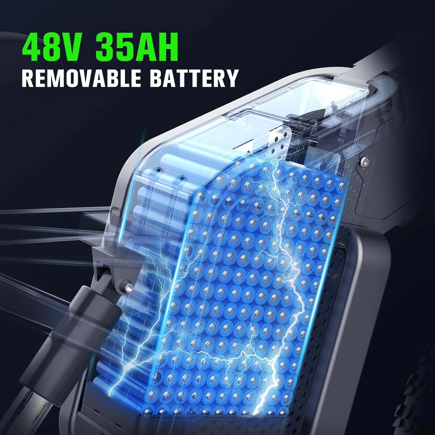 2000W 35AH Removable Battery 20" Mountain Electric Bike I547040