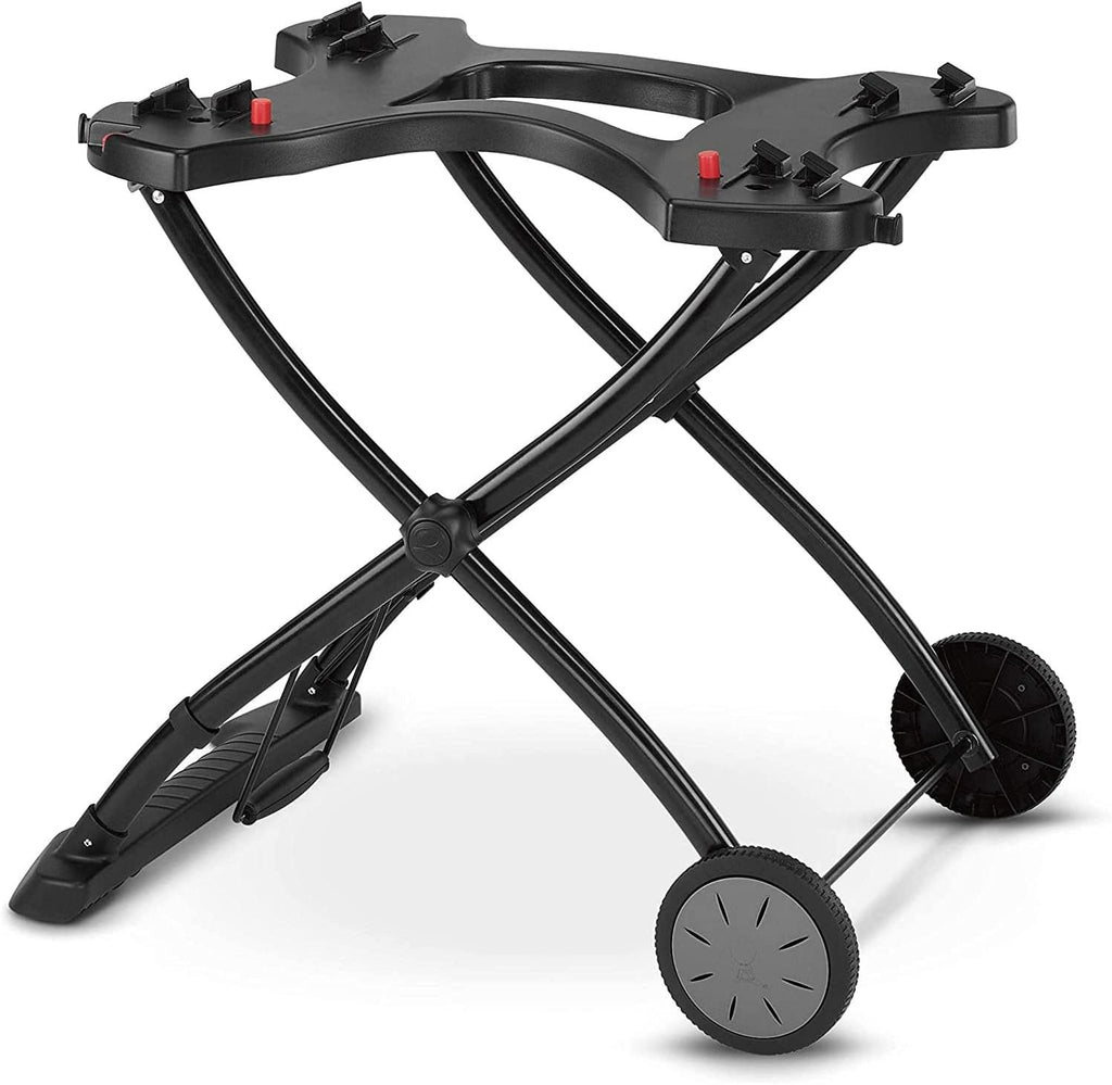 Black Liquid Propane Grill Bundle with Portable Cart, Adapter Hose, and Grill Cover U39854