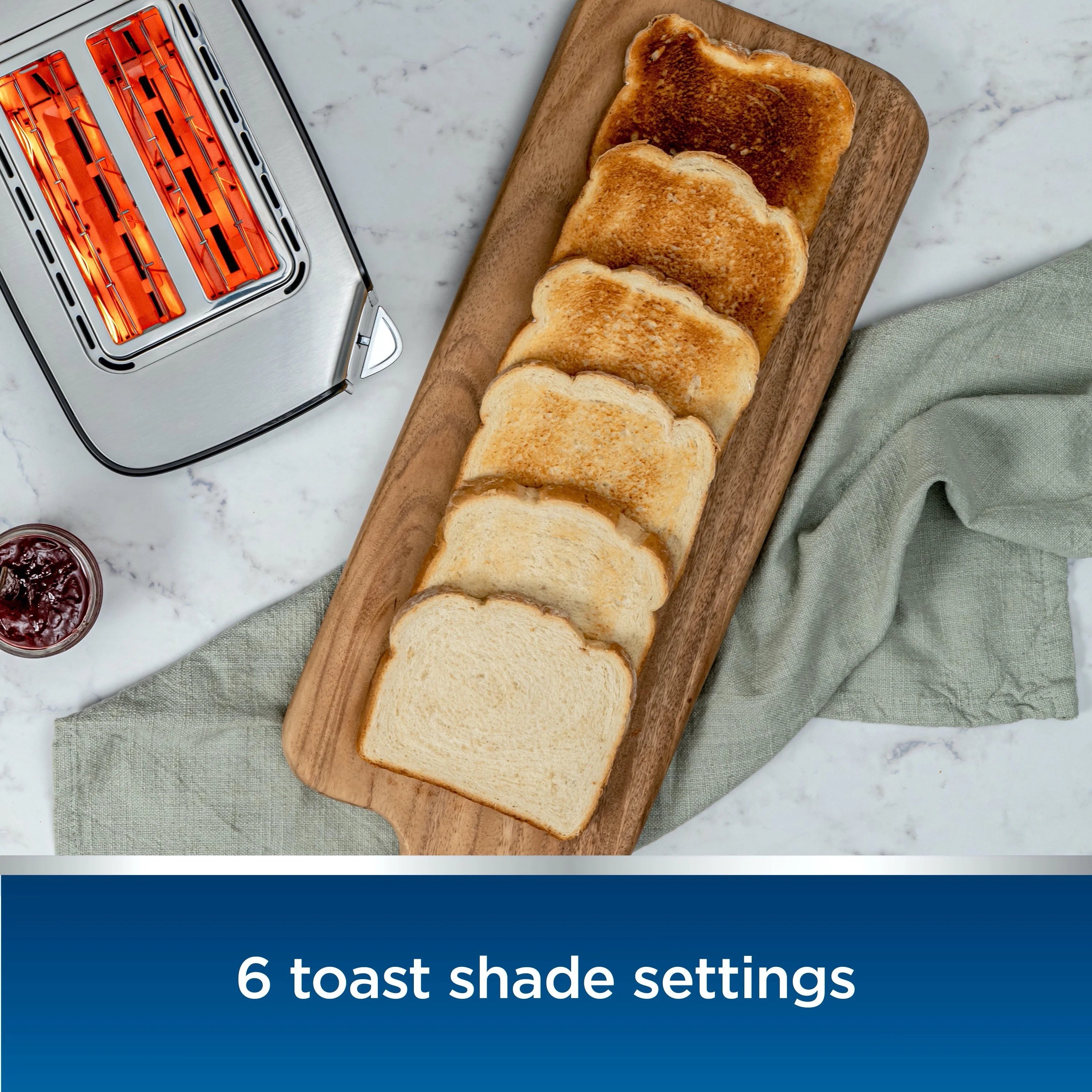 2-Slice Touchscreen Toaster, Stainless Steel X425481