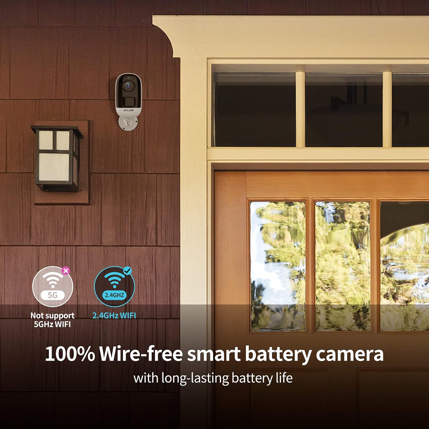 1080P WiFi Security Camera with Night Vision and 2-Way Audio U2325