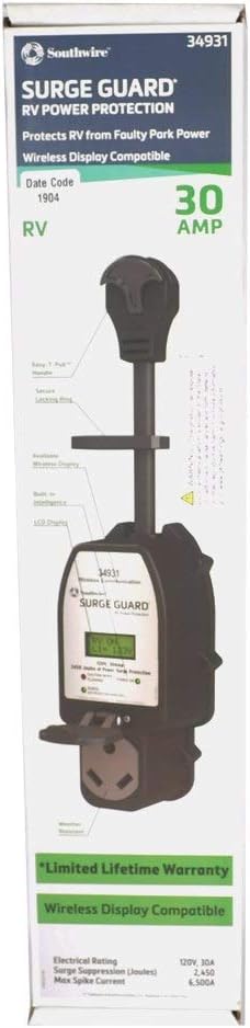 Portable 30-Amp 120-Volt Surge Protector L497622