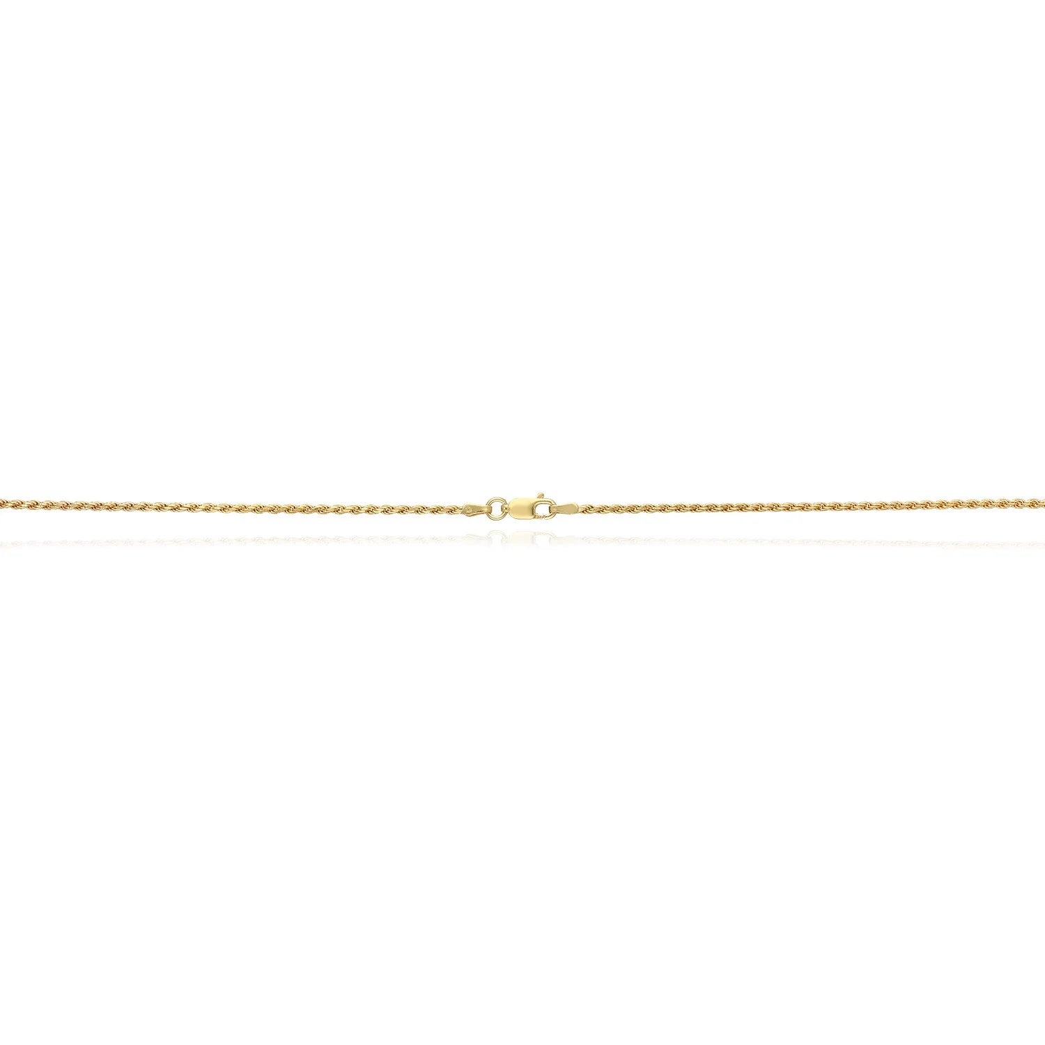 18K Yellow Gold Over Silver Rope Chain Necklace 16"-24" T3737
