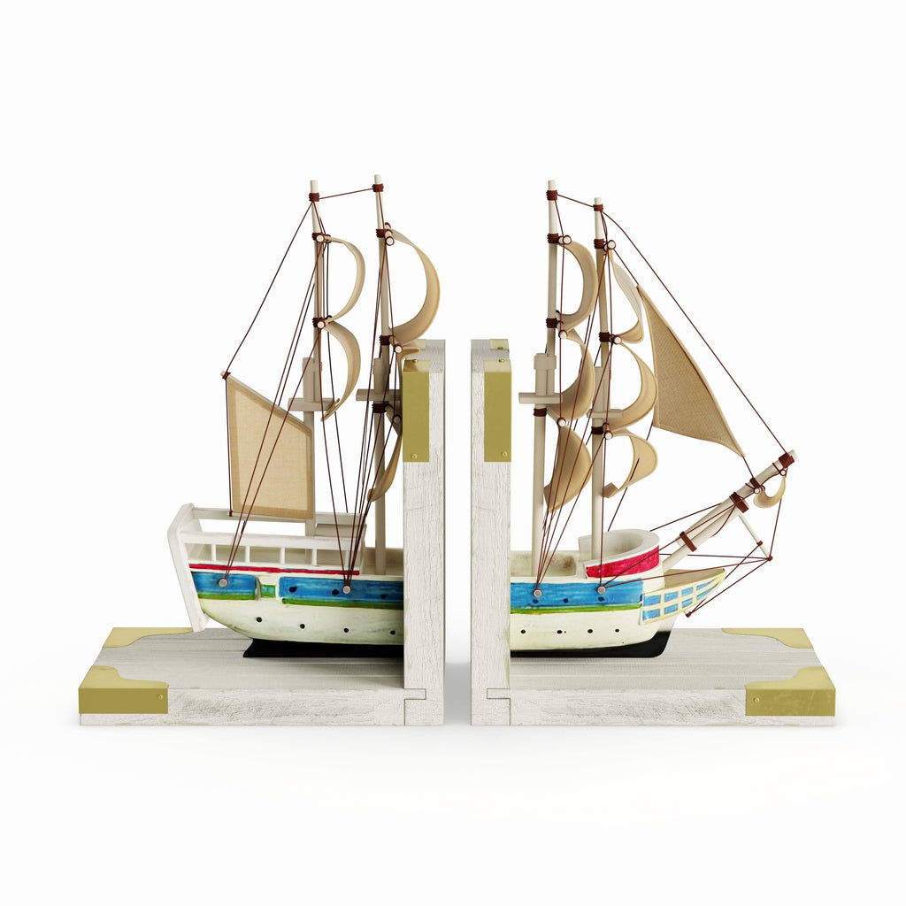 Nautical Trade Ship Book Ends K16139