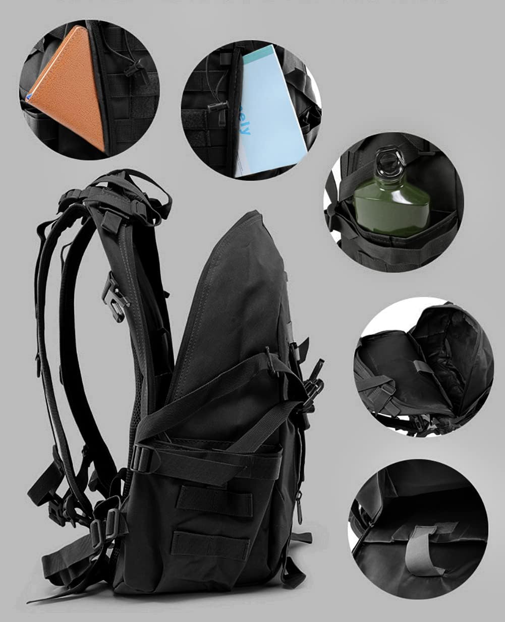 Black 25L Tactical Backpack H331216