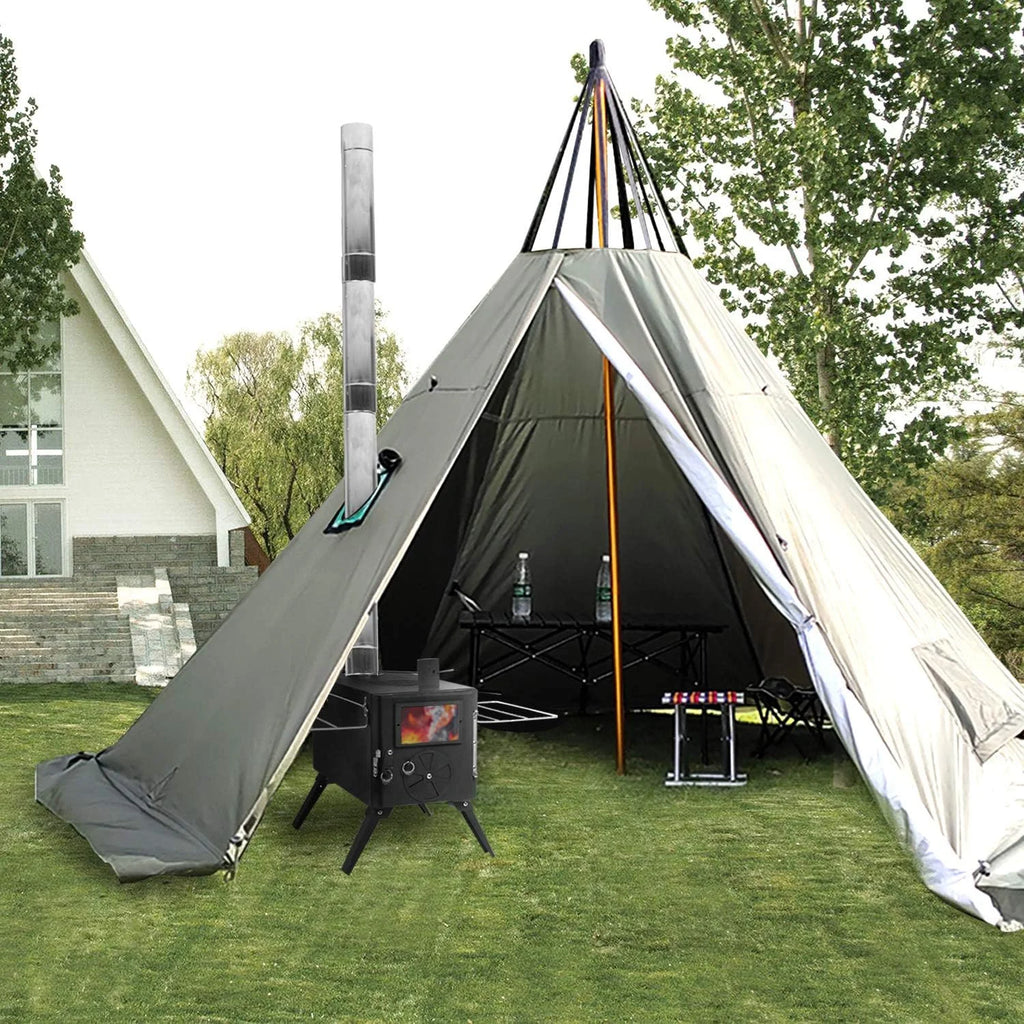Camping Wood Stove with 7 Pipes M95743