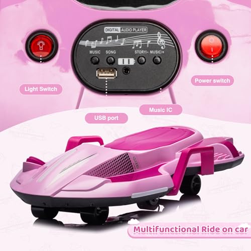24V Electric Ride On Toy Drift Cart with Side Handlebars N8234