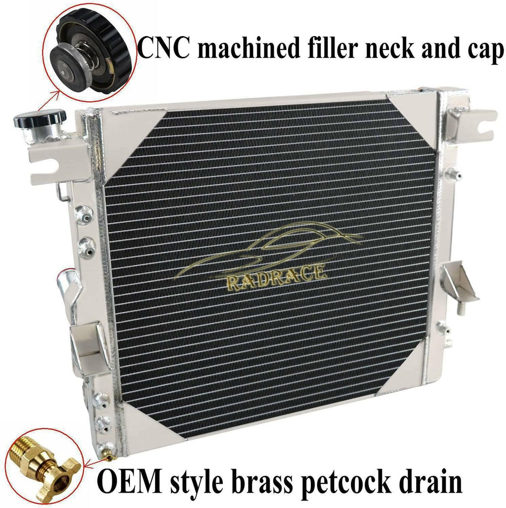 Aluminum Radiator 3 Row Core for Jeep Wrangler JK 3.6L 3.8L V6 Y4436
