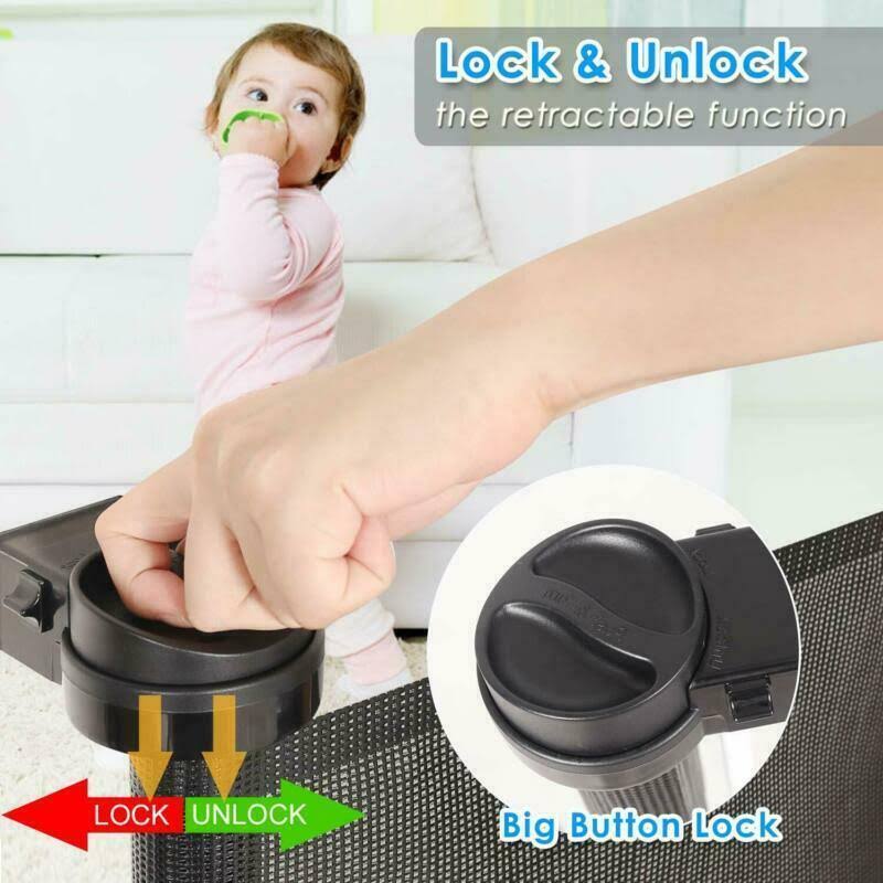 Retractable Baby Gate Safety Mesh Gate N30496