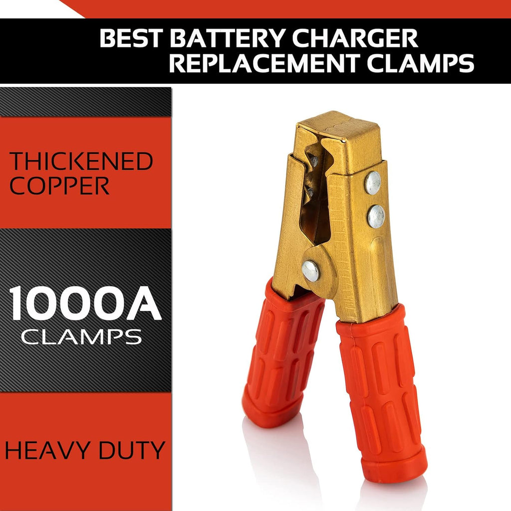 Heavy Duty Pure Copper Jumper Cables Car Battery Charger Clamps (2 PCS) V261