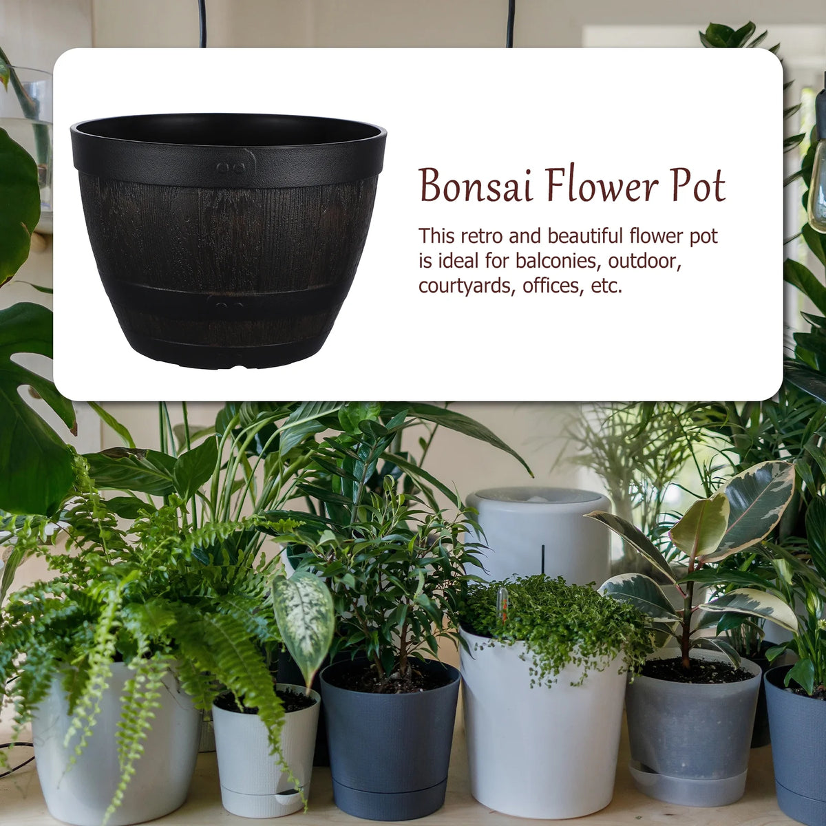 Large Plant Pots Indoor Flowerpot 23.00X23.00X16.00CM J4219